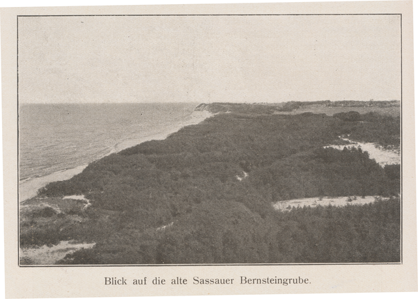 Sassau, Blick auf die Bernsteingrube