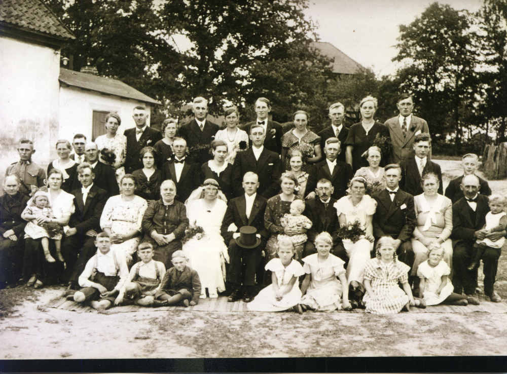 Groß Rödersdorf, Hochzeit von Artur Domnowski und Minna, geb. Orlowski