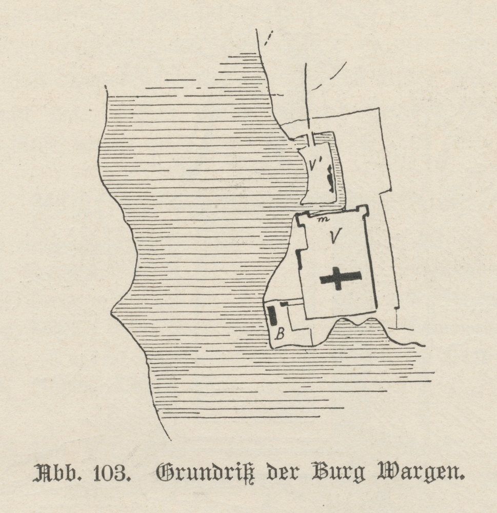 Wargen, Grundriss der Burg