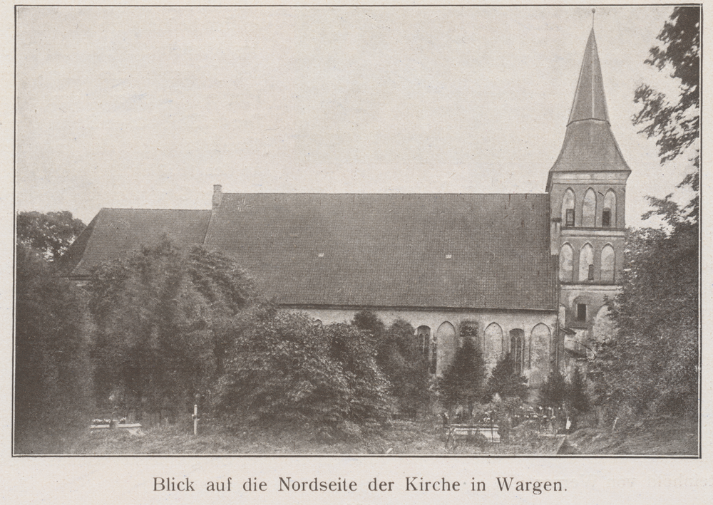 Wargen, Nordseite der Kirche
