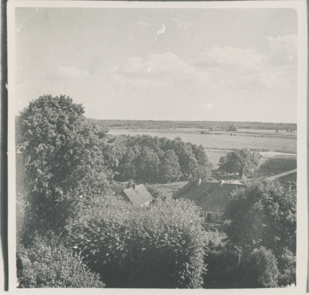 Fuchshöfen Kr. Samland, Blick vom Gutshaus? in die Landschaft