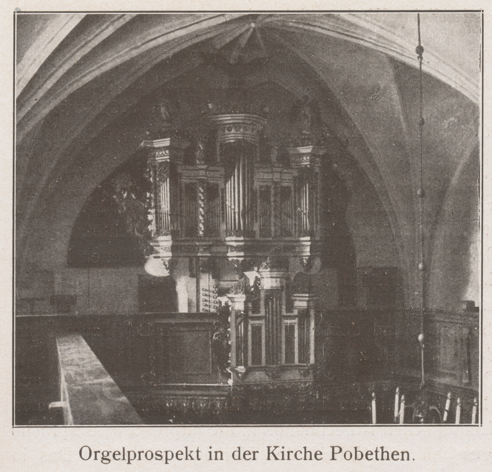 Pobethen, Kirche, Orgelprospekt