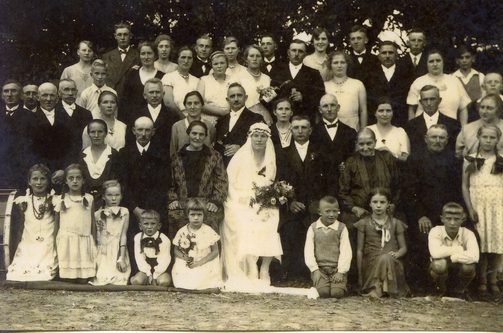 Grünwiese Kr. Heiligenbeil, Ort, Hochzeit von Martha Plaumann, geb. Dornbusch und Otto Plaumann