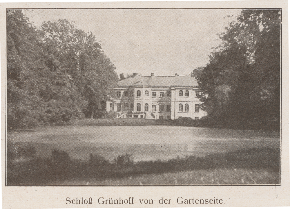 Grünhoff, Schloss, Gartenseite