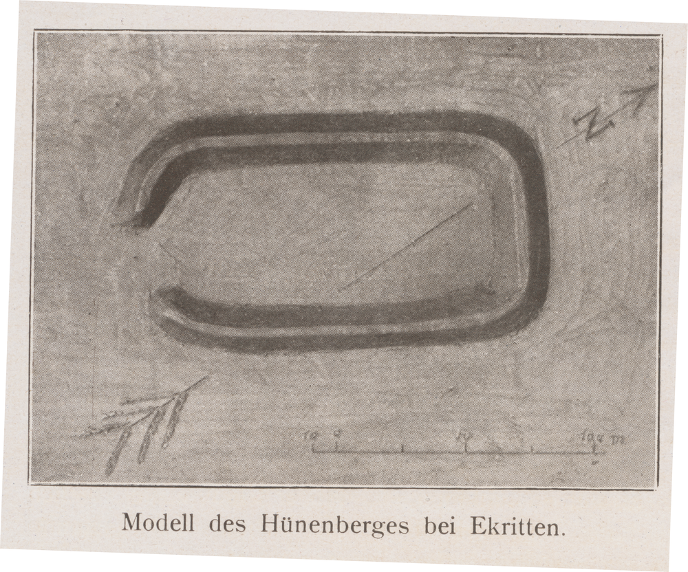 Ekritten, Modell des Hünenbergs bei Ekritten