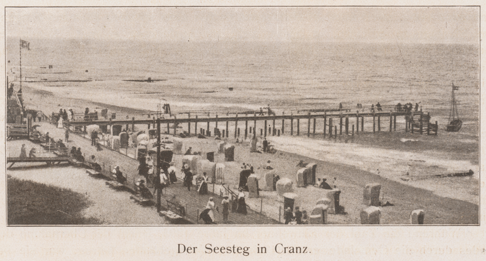 Cranz, Strand mit Seesteg