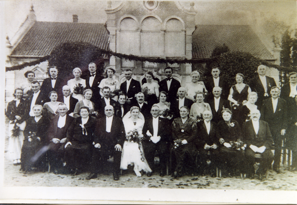 Lankhof, Hochzeit von Herbert Hoepfner, Kirschdorf und Edith Korell, Lankhof