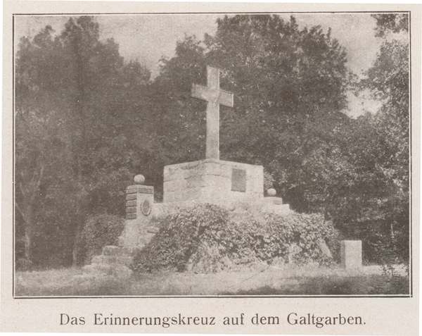 Galtgarben, Landwehrkreuz auf dem Galtgarben