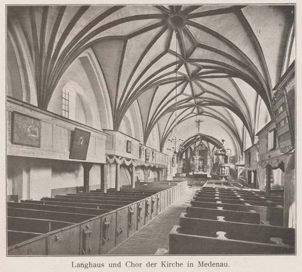 Medenau, Kirche, Langhaus und Chor