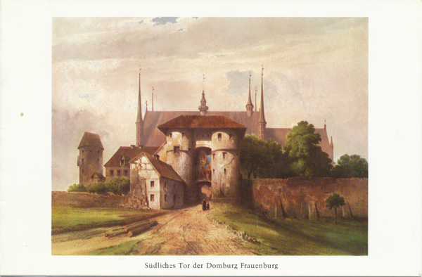 Frauenburg, Dom, Südliches Tor nach einer alten Lithograhie