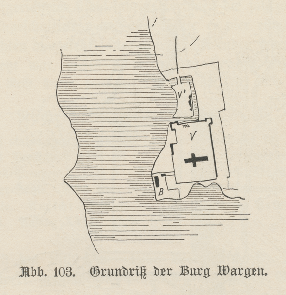 Wargen, Grundriss der Burg