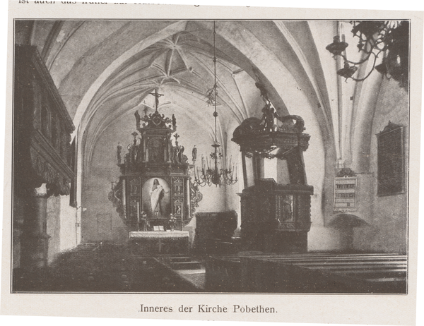 Pobethen, Kirche, Innenansicht