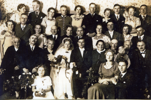 Grünwiese Kr. Heiligenbeil, Ort, Hochzeit von Gertrud Schulz, geb. Dornbusch und Fritz Schulz