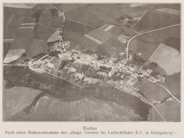 Rudau Kr. Samland, Luftbild (Ballonaufnahme)