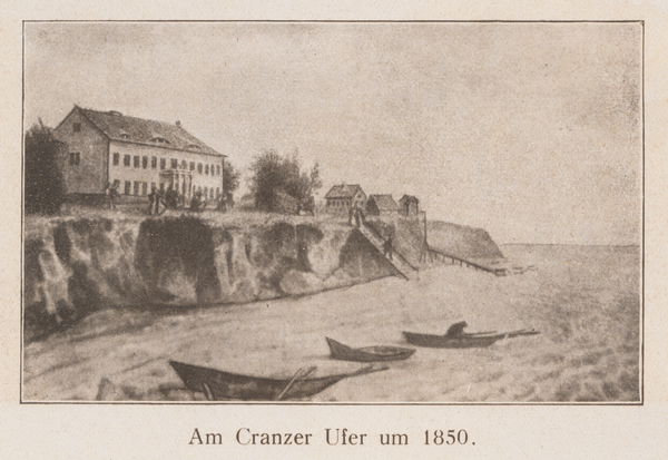 Cranz, Am Meeresufer um 1850