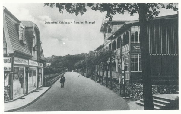 Kahlberg-Liep, Bellevuestraße mit Pension Wrangel