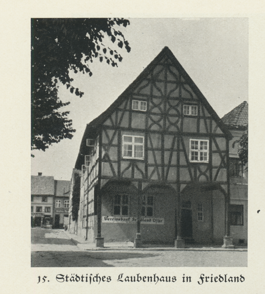 Friedland (Ostpr.), Städtisches Laubenhaus